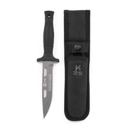 Cuchillo táctico K25 32193 de hoja fija color negro