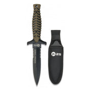 Cuchillo táctico K25 32206 en acabado coyote, hoja de acero inoxidable con recubrimiento de titanio