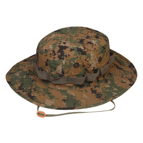 Sombrero Boonie Digital Woodland con ala ancha, vista del producto 32270