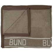 Manta de lana BUND 220x130 cm marrón verdoso