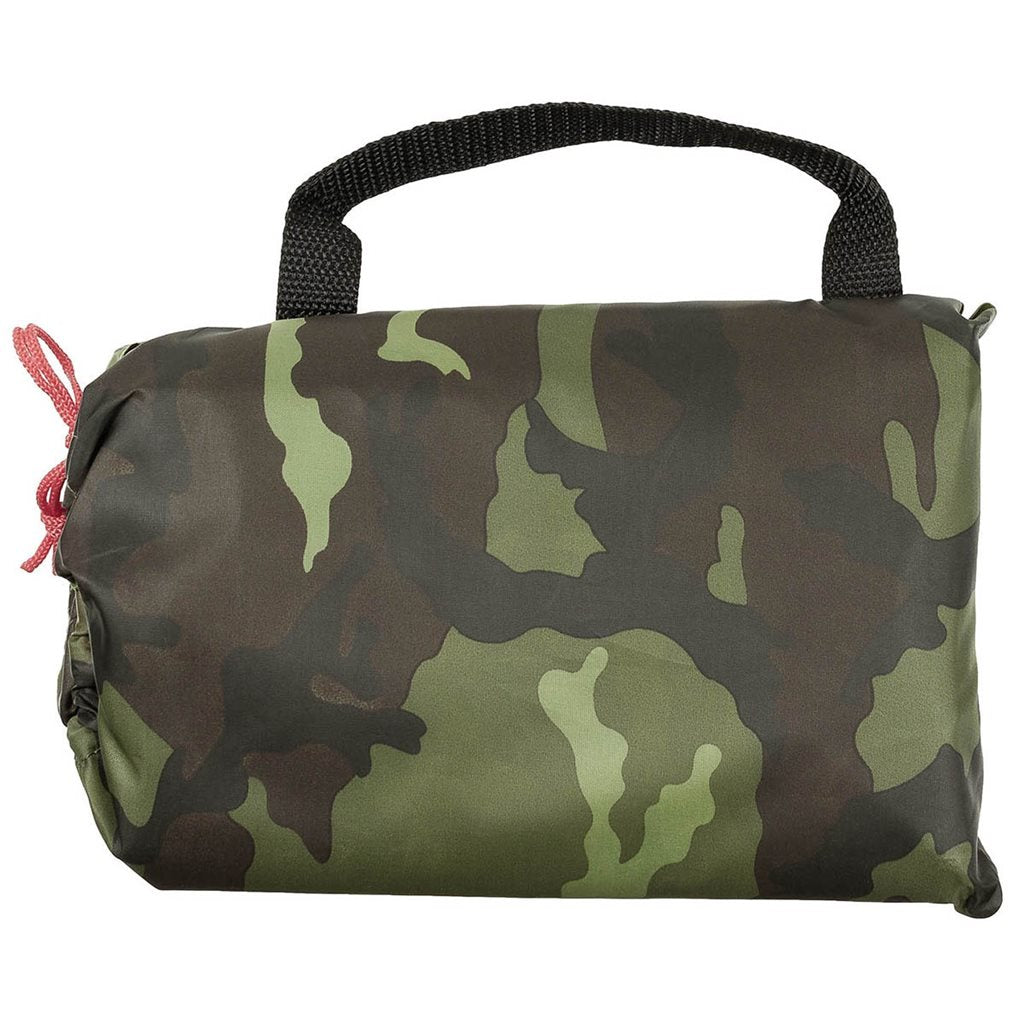 Lona impermeable ligera 300 x 200 cm patrón vz.95 Bosque en bolsa de transporte