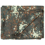 Lona impermeable Flecktarn 300 x 200 cm en funda de transporte