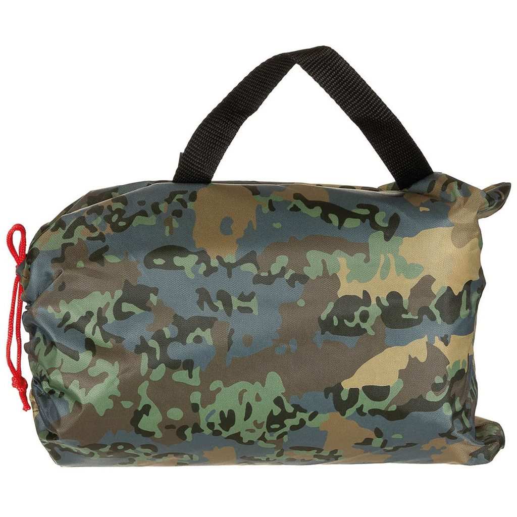 Lona impermeable 3x3 m camuflaje austríaco 03 en bolsa de transporte