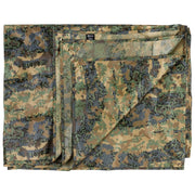 Lona impermeable 3x3 m camuflaje austríaco 03 en bolsa de transporte