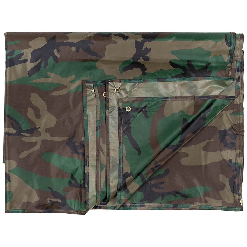 Lona impermeable ligera 3 x 4 m verde con bolsa de transporte