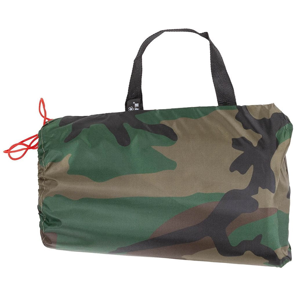 Lona impermeable ligera 3 x 5 m en color verde, 100% poliéster con recubrimiento PU 190T, peso 850 g