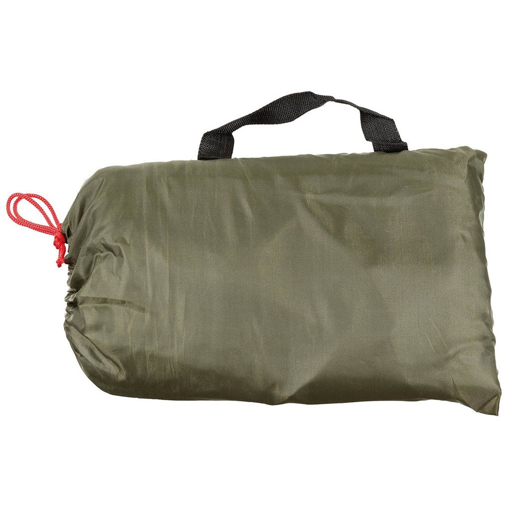 Lona impermeable ligera 5 x 6 m verde, 100% poliéster con recubrimiento 190T PU
