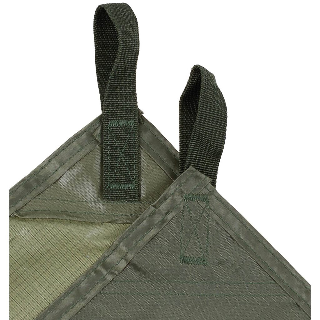 Lona TARP EXTREM 3 x 3 m Flecktarn, poliéster rip-stop con recubrimiento PU y anillas