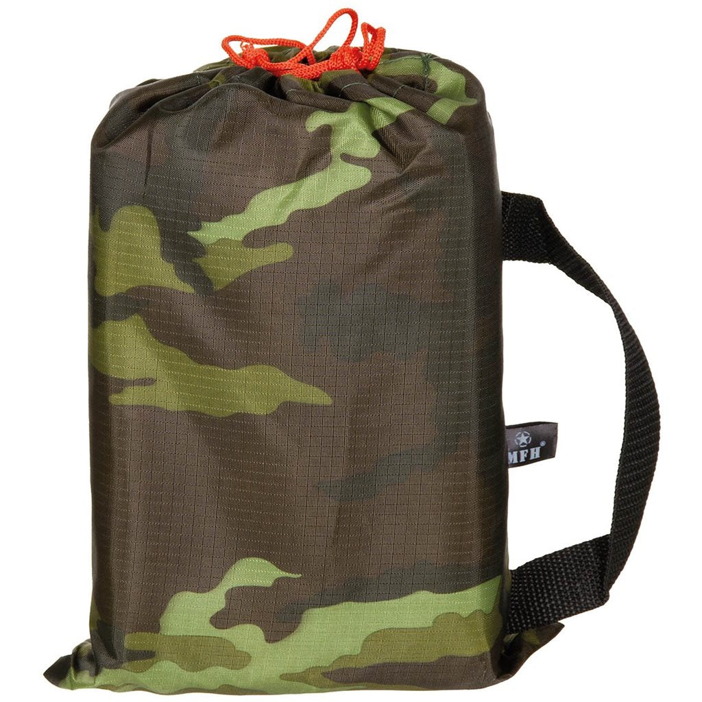 Lona TARP EXTREM 3 x 3 m Flecktarn, poliéster rip-stop con recubrimiento PU y anillas