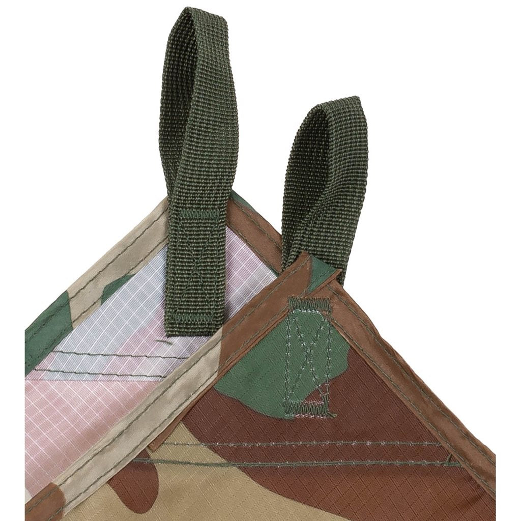 Lona TARP EXTREM 3 x 3 m Flecktarn, poliéster rip-stop con recubrimiento PU y anillas