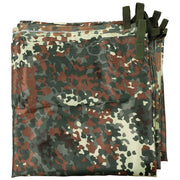 Lona TARP EXTREM 3 x 3 m Flecktarn, poliéster rip-stop con recubrimiento PU y anillas