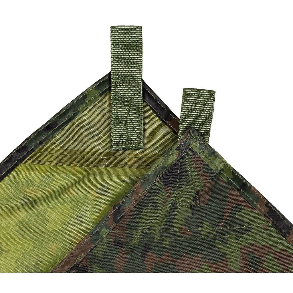 Lona TARP EXTREM 3 x 3 m Flecktarn, poliéster rip-stop con recubrimiento PU y anillas