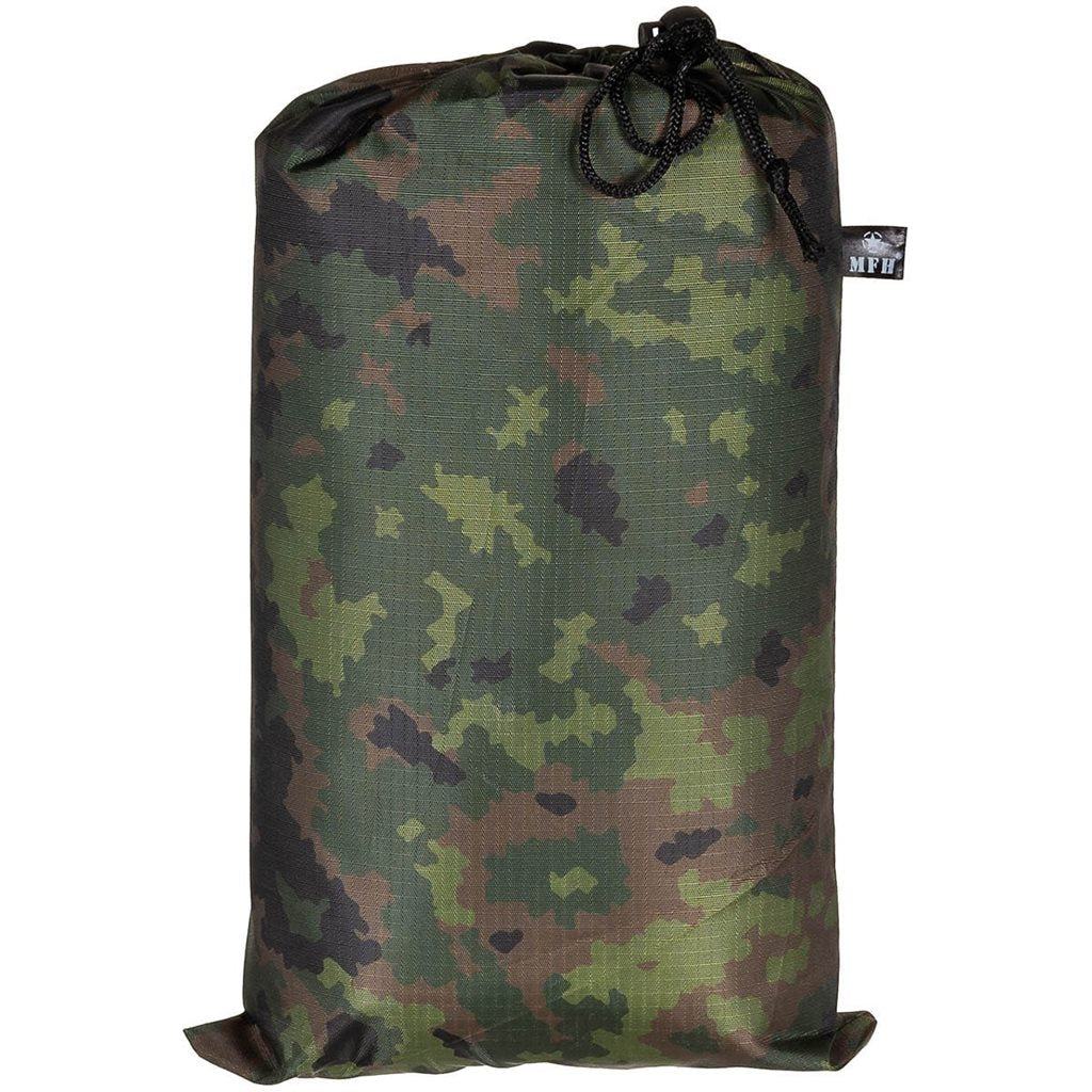 Lona TARP EXTREM 3 x 3 m Flecktarn, poliéster rip-stop con recubrimiento PU y anillas