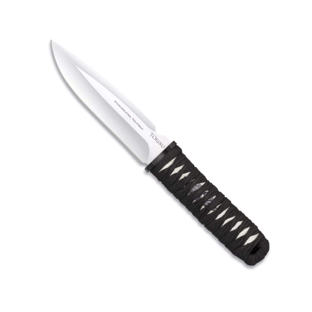 Cuchillo fijo TOKISU 32498 con hoja de 15,5 cm y funda de cuero doblemente cosida