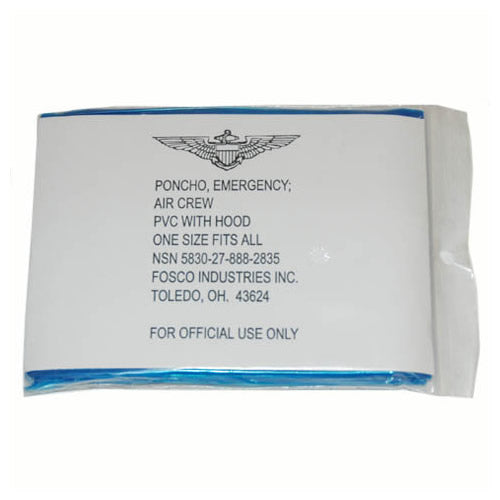 Poncho de emergencia US de plastico desechable (ID 325230)