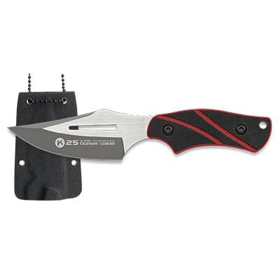 Cuchillo fijo 32691 con hoja de acero 3Cr13Mov y recubrimiento de titanio, funda kydex