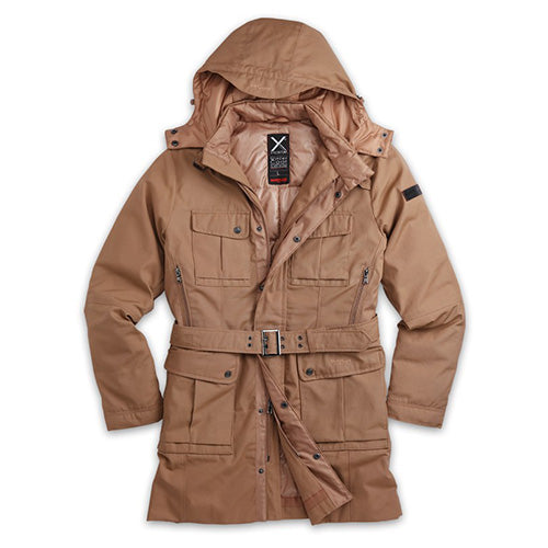 Abrigo de mujer SURPLUS XYLONTUM invierno khaki con relleno de plumas y acabado Lotus-EFEKT