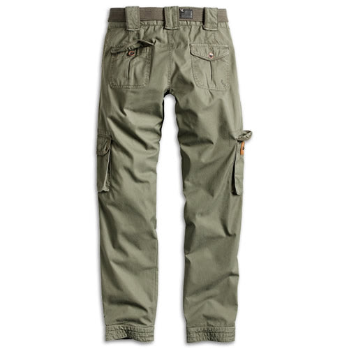 Pantalones de mujer PREMIUM SLIMMY WOODLAND con cinturón y bolsillos