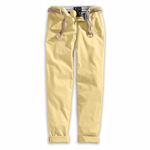 Pantalones chinos para mujer XYLONTUM color arena