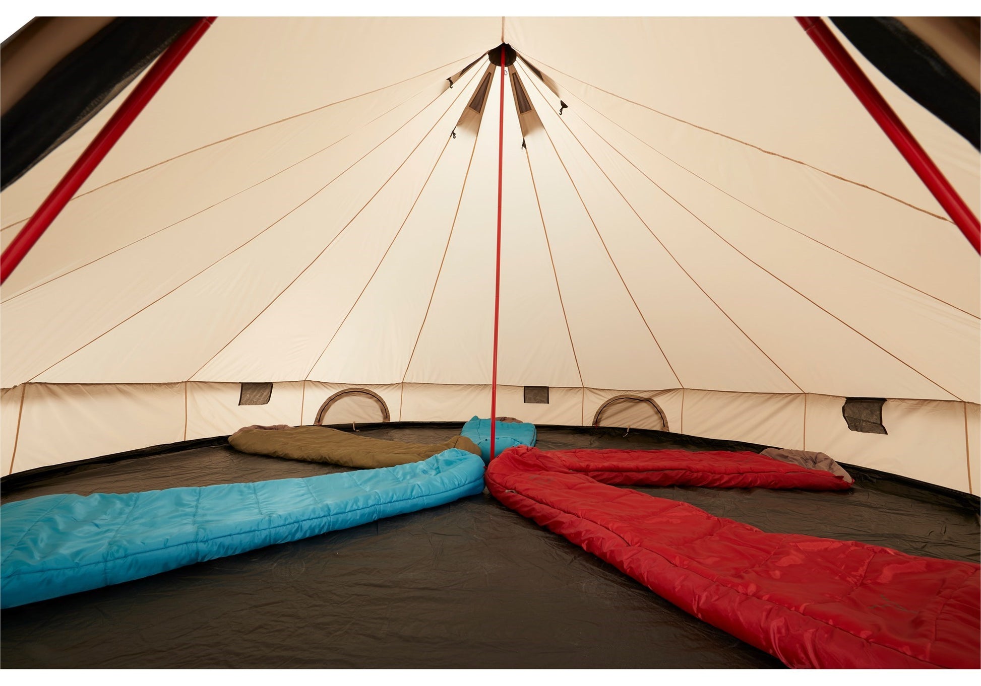 Tienda tipo yurta para 10 personas GRAND CANYON INDIANA 10 DESERT con mosquitera integrada
