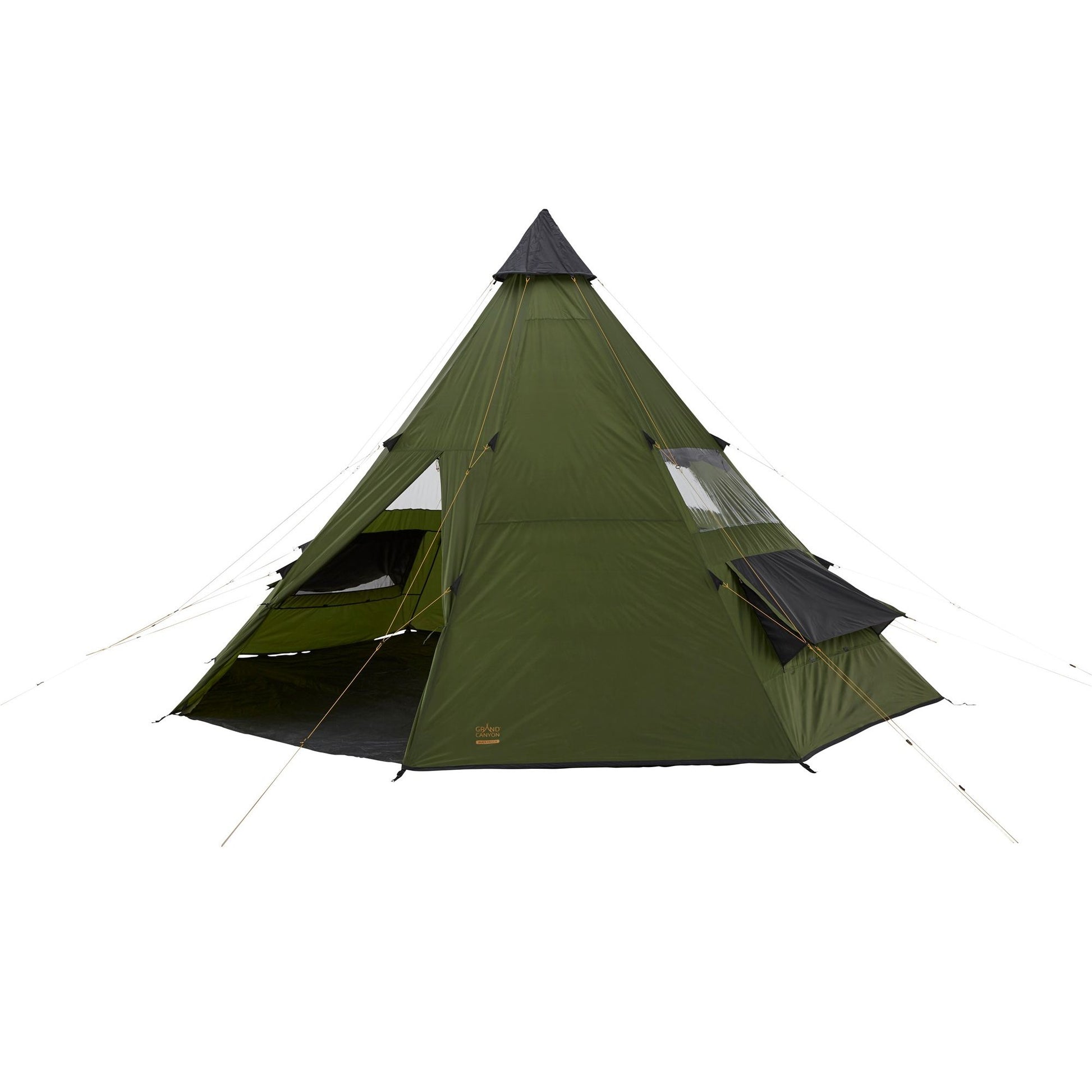 Tipi BLACK FALLS 8 Capulet Olive desplegado en color oliva para ocho personas