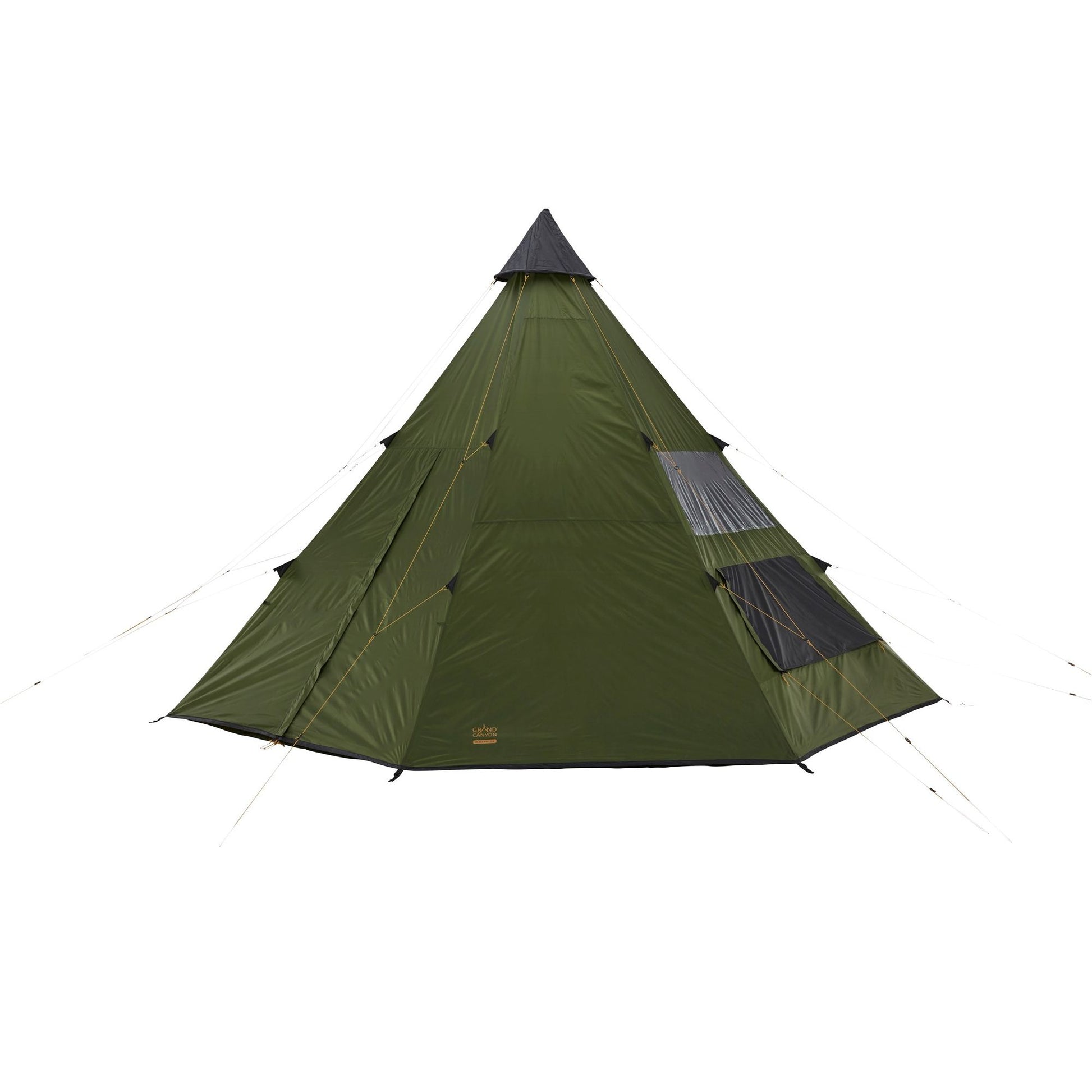 Tipi BLACK FALLS 8 Capulet Olive desplegado en color oliva para ocho personas