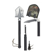 Pala plegable SURVIVAL multifunción 48 cm con funda textil
