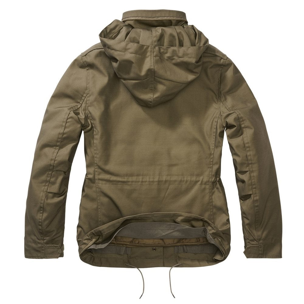 Chaqueta M65 Standard mujer verde BRANDIT con 4 bolsillos y forro interior desmontable