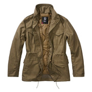 Chaqueta M65 Standard mujer verde BRANDIT con 4 bolsillos y forro interior desmontable