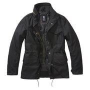 Chaqueta M65 STANDARD mujer negra con 4 bolsillos y capucha oculta