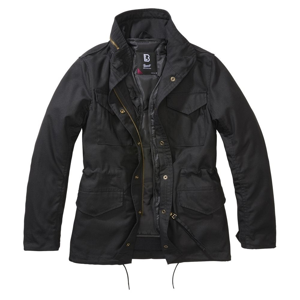 Chaqueta M65 STANDARD mujer negra con 4 bolsillos y capucha oculta
