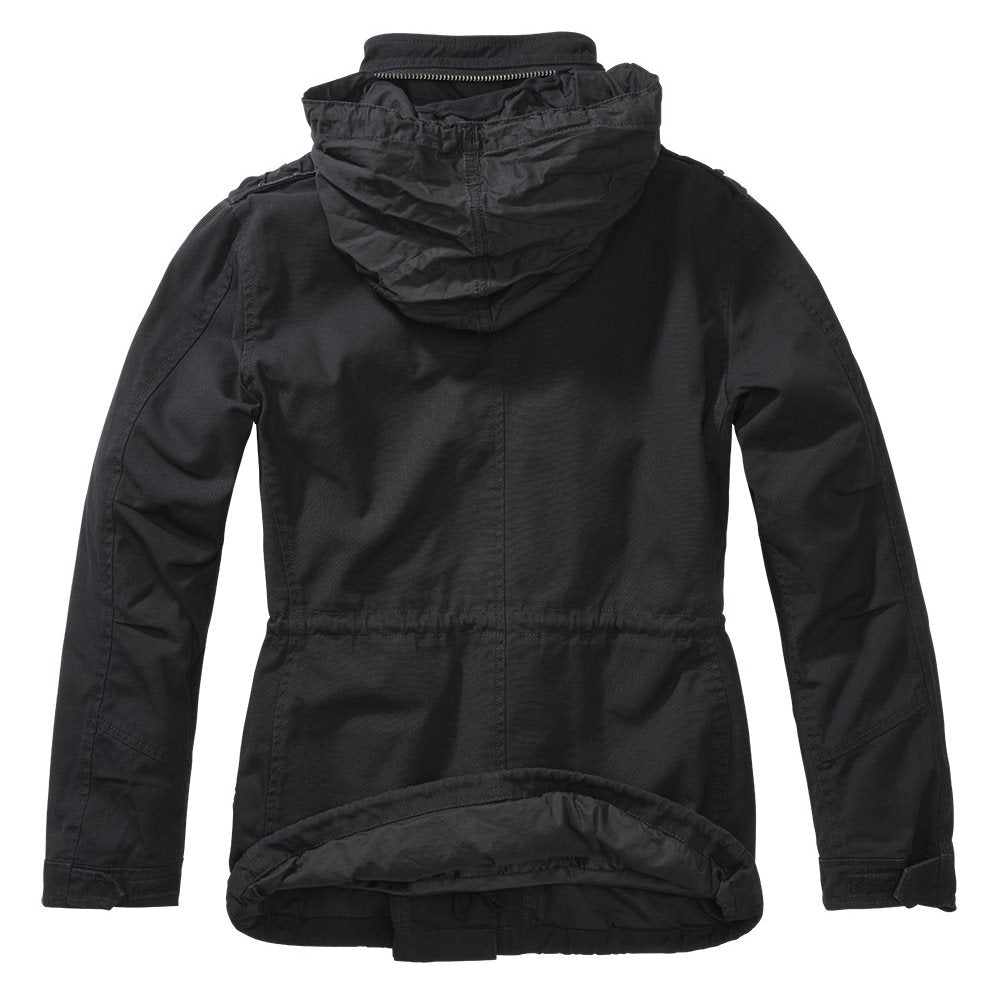 Chaqueta M65 GIANT mujer negra con forro desmontable y múltiples bolsillos
