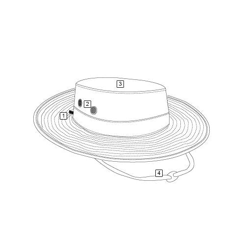 Sombrero BOONIE GEN 2 ajustable WOODLAND DIGITAL rip-stop