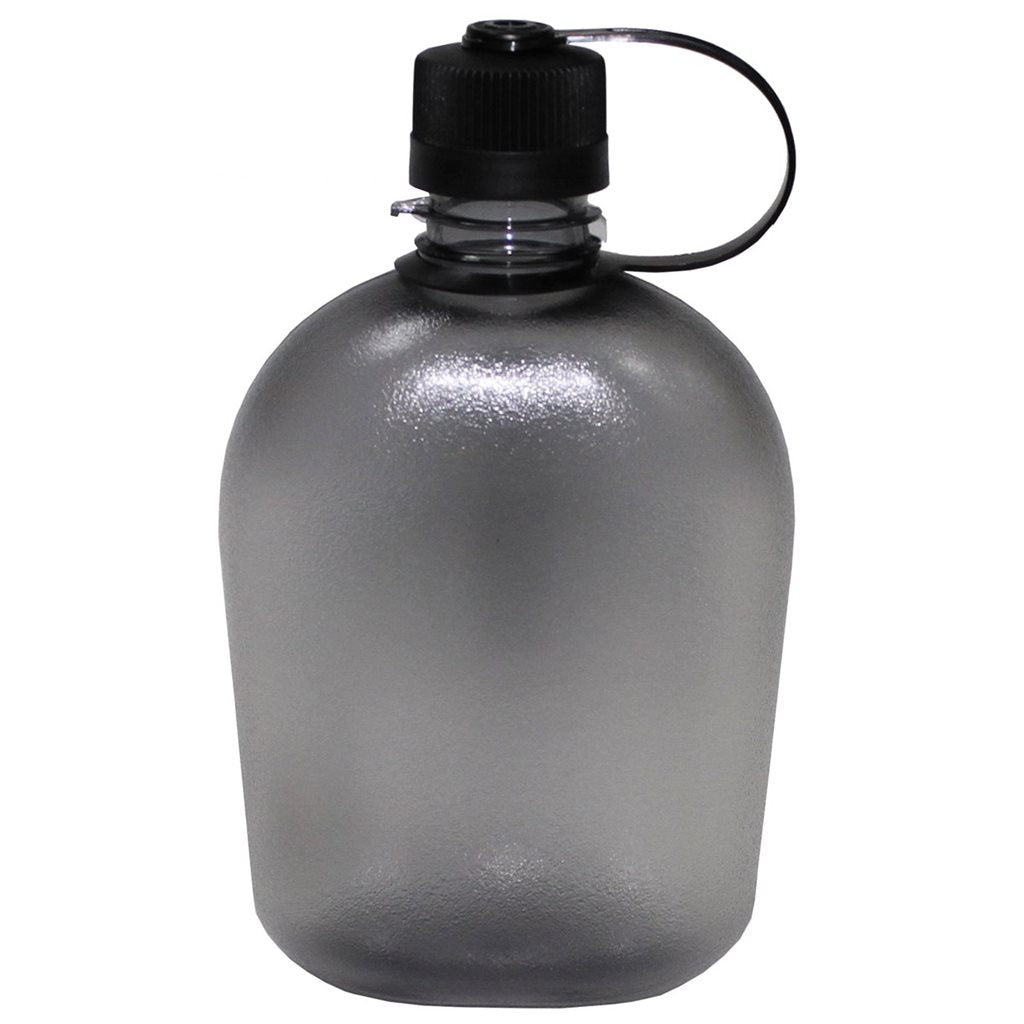 Cantimplora US de plástico transparente GEN II 1L negra