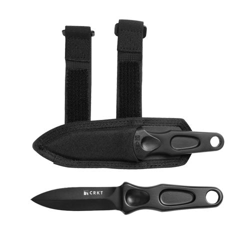 Cuchillo arrojadizo Columbia River Sting acero 1050 acabado negro con funda de nylon