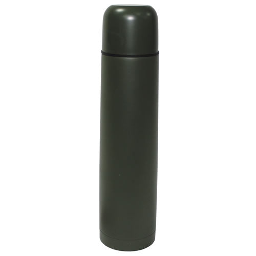 Termo de vacío de acero inoxidable 1 L verde mate