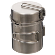 Set de cazo y sartén de acero inoxidable