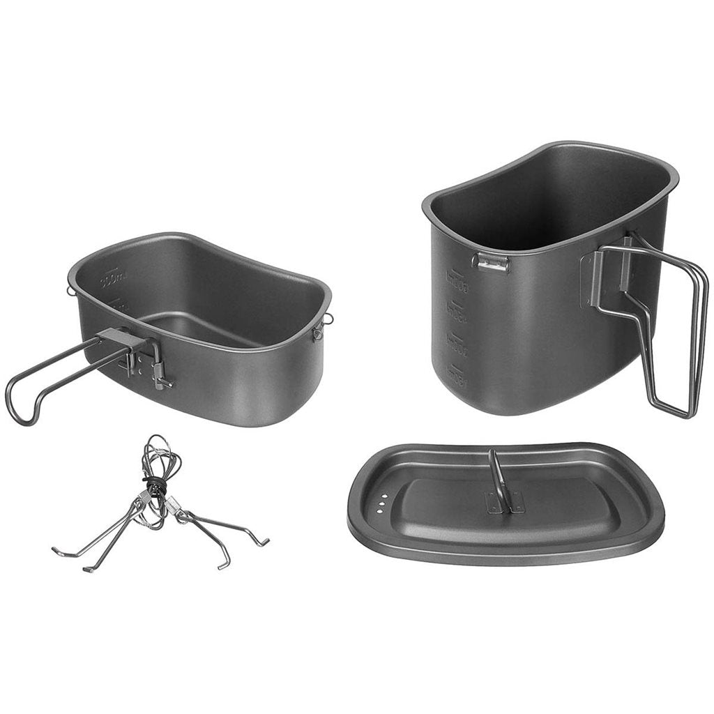 Juego LEDVINA de titanio 3 piezas: taza, vaso y tapa