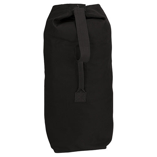 Saco náutico JUMBO verde de lona de algodón 107x63 cm con asa y correa