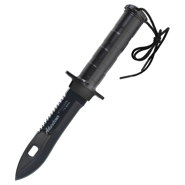 Cuchillo de hoja fija DELUXE ADVENTURER negro