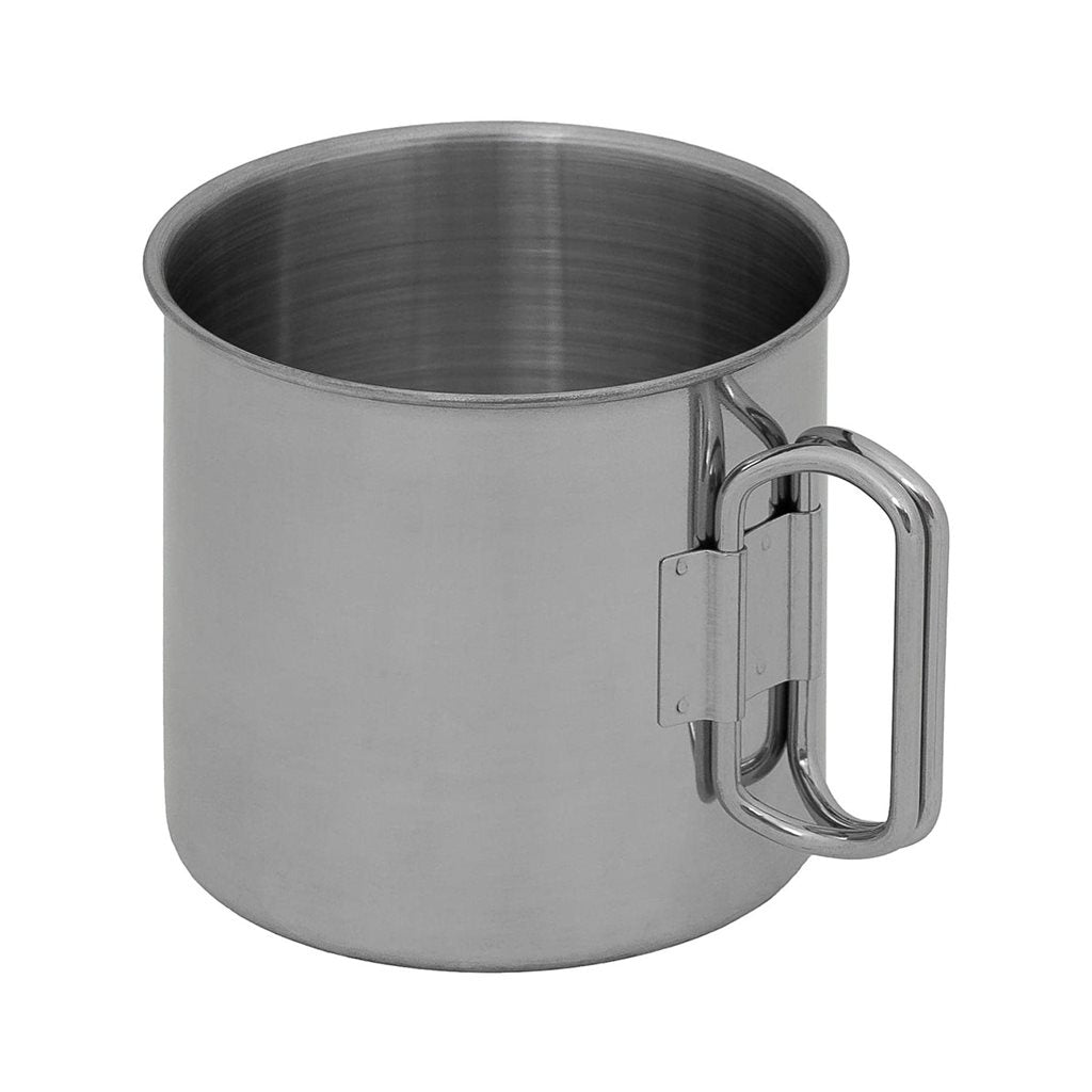Taza de acero inoxidable FOX 450 ml con asas abatibles