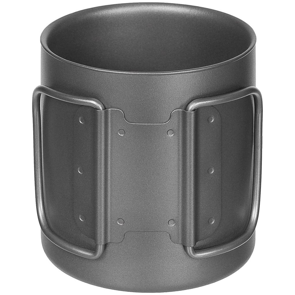 Taza FOX de titanio doble pared 300 ml con funda de malla