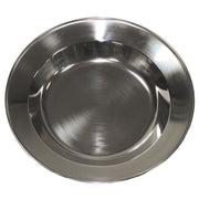 Plato hondo de acero inoxidable plateado diámetro aprox. 25 cm