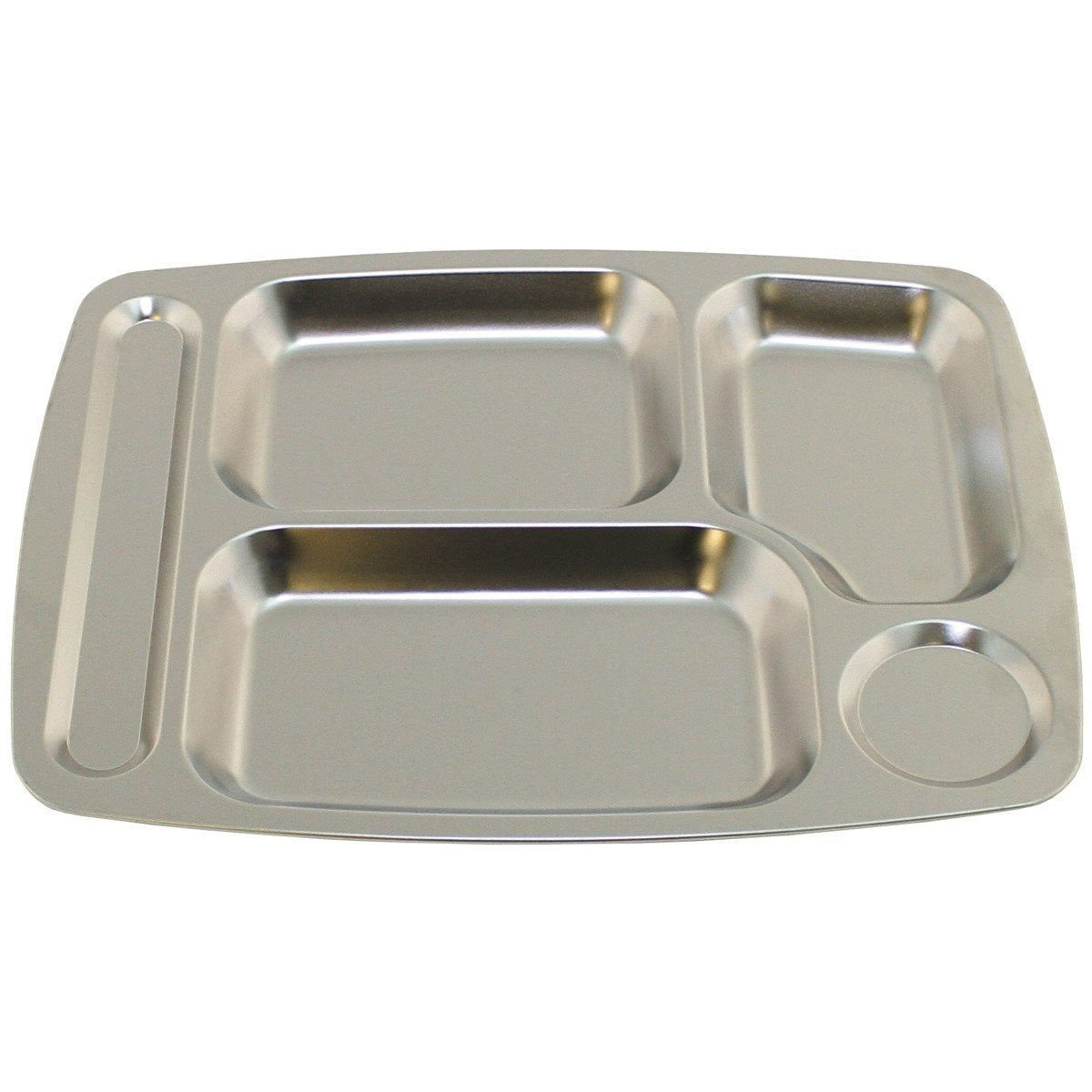 Bandeja para comidas con compartimentos para servir alimentos directamente sin platos