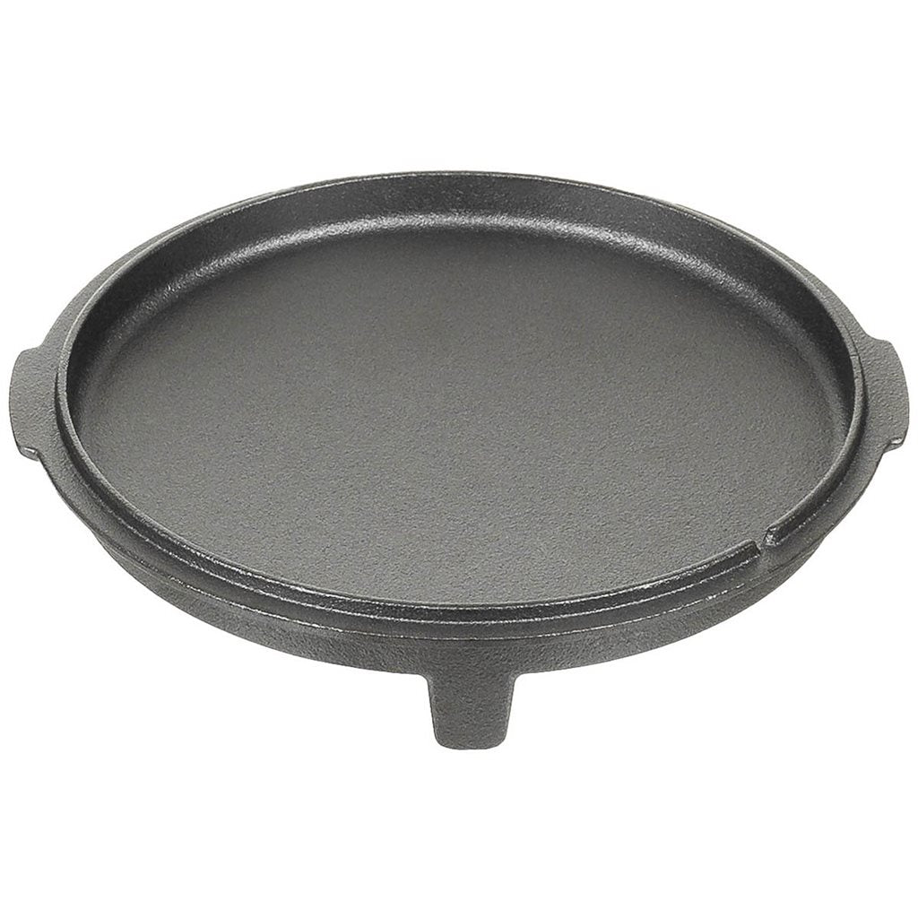 Olla Dutch Oven de hierro fundido 3,8 l negra con patas y tapa convertible en sartén