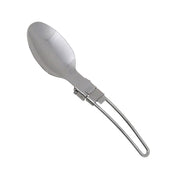 Cuchara plegable de camping en acero inoxidable