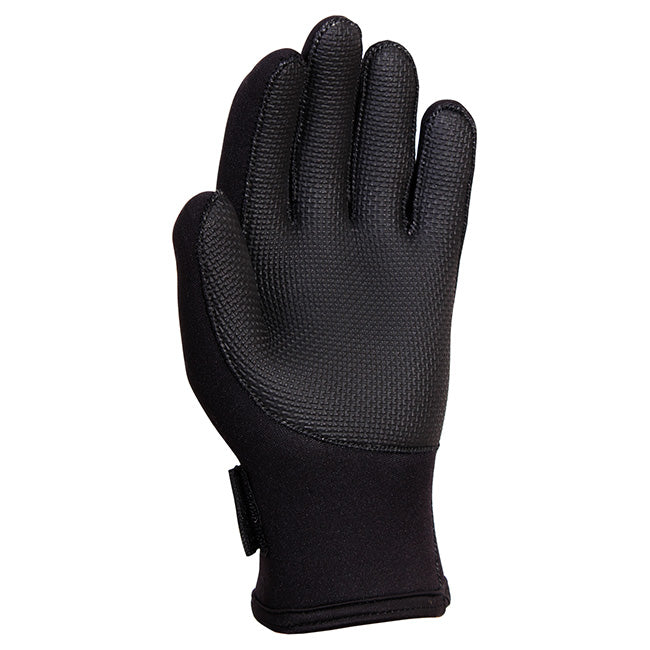 Guantes impermeables COD WEATHER de neopreno negros con palmas engomadas