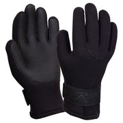 Guantes impermeables COD WEATHER de neopreno negros con palmas engomadas