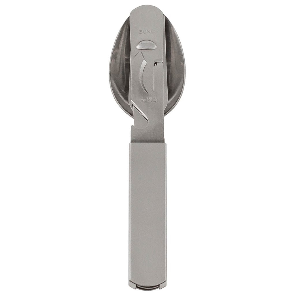 Juego de cubiertos BW 4 piezas con funda y abrelatas estilo Bundeswehr