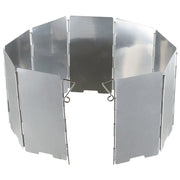 Pantalla antiviento plegable de 9 láminas para hornillos - vista del producto